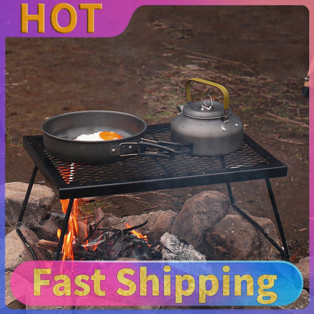 Camping Cooking Over Fire - Grille de cuisson robuste pour feu