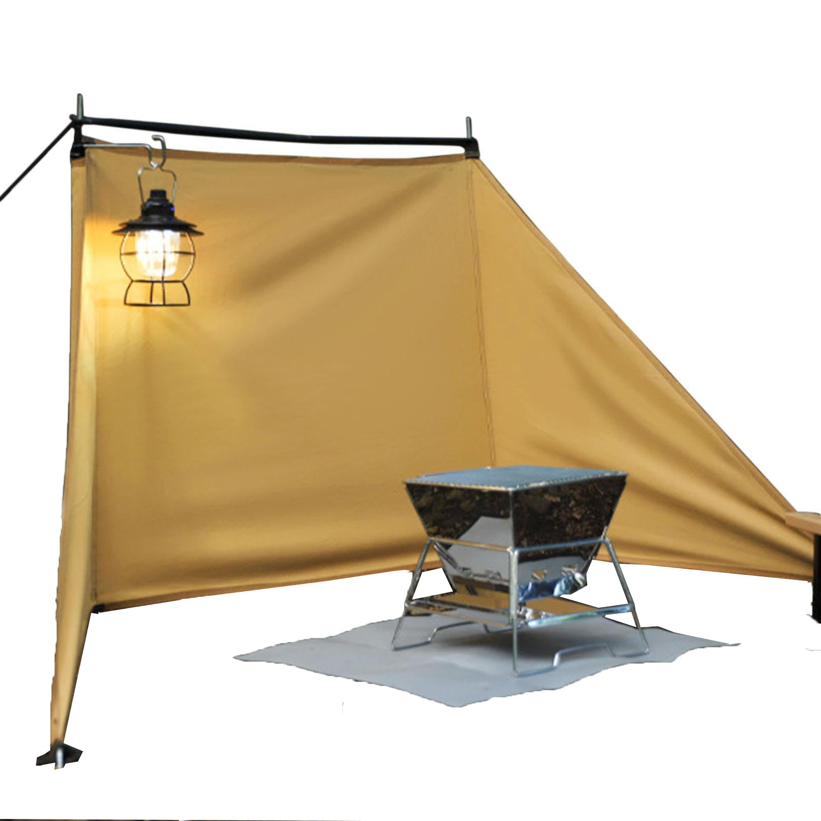 Camping Cooking Wind Blocker - Pare-vent de camping Oxford, pare-vent pliable