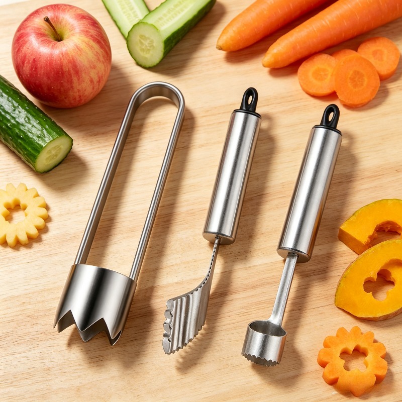 Camping Cooking Full Set - Lot de 3 dénoyauteurs en acier