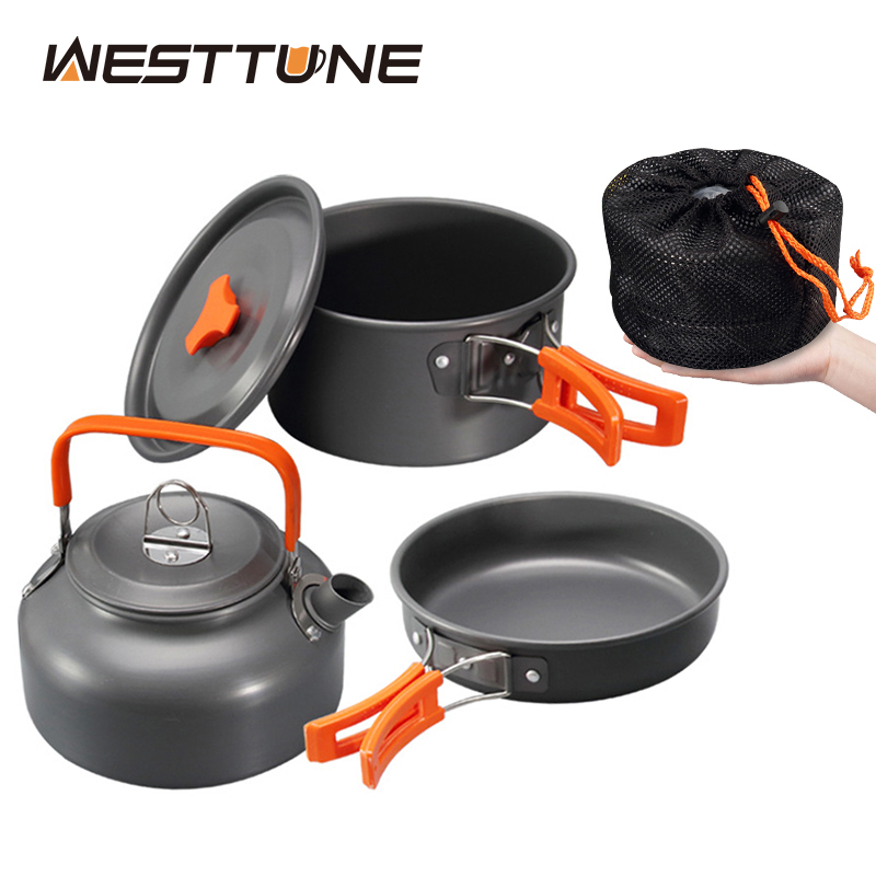 Camping Cooking Pan Set - WESTTUNE – Kit d'ustensiles de cuisine