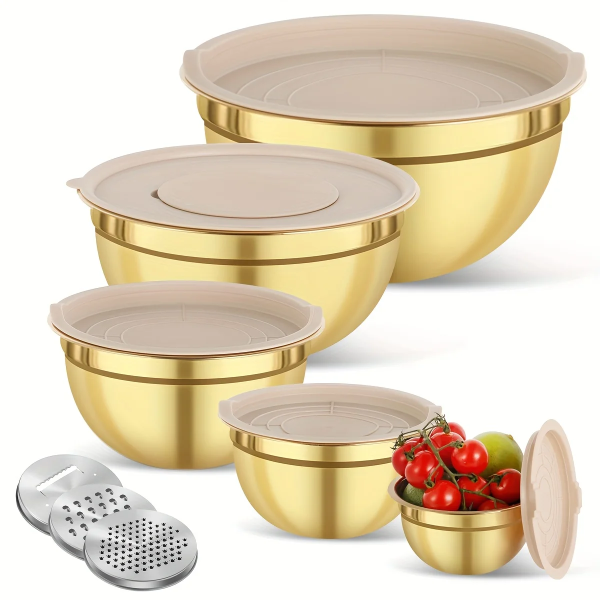 Camping Cooking Pan Set - Ensemble de 10 bols à mélanger
