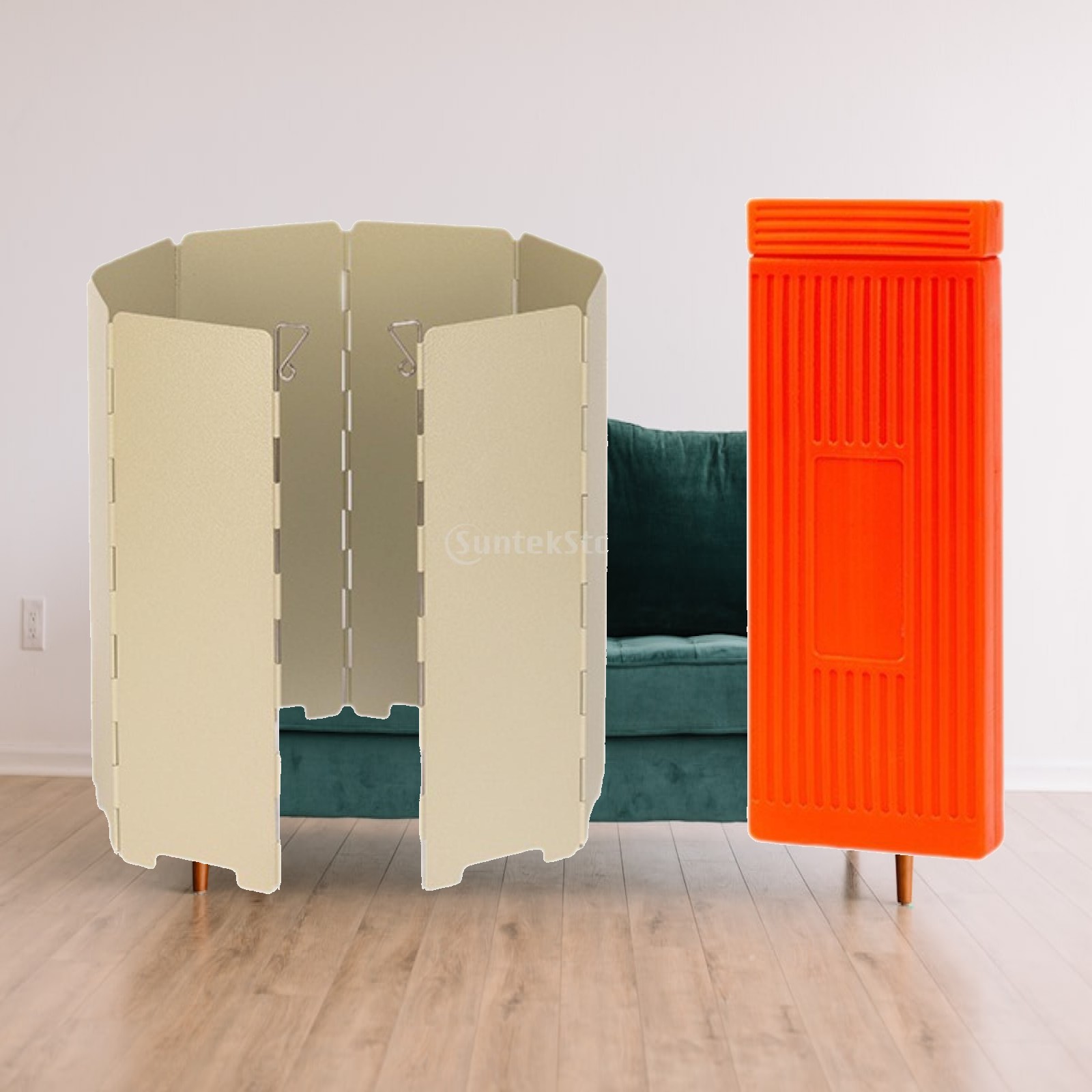 Camping Cooking Wind Blocker - Bouclier coupe-vent de camping avec boîte