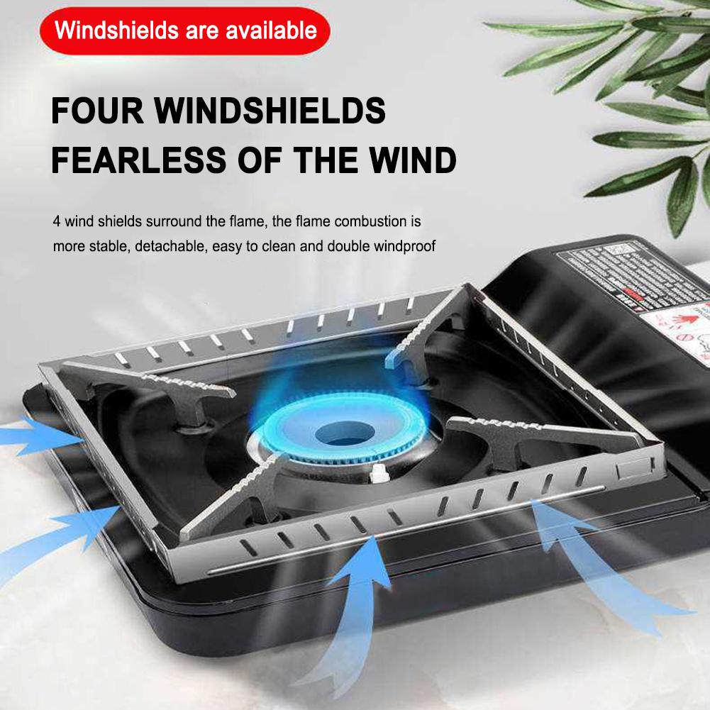 Camping Cooking Wind Blocker - Pare-vent détachable pour réchaud de camping,
