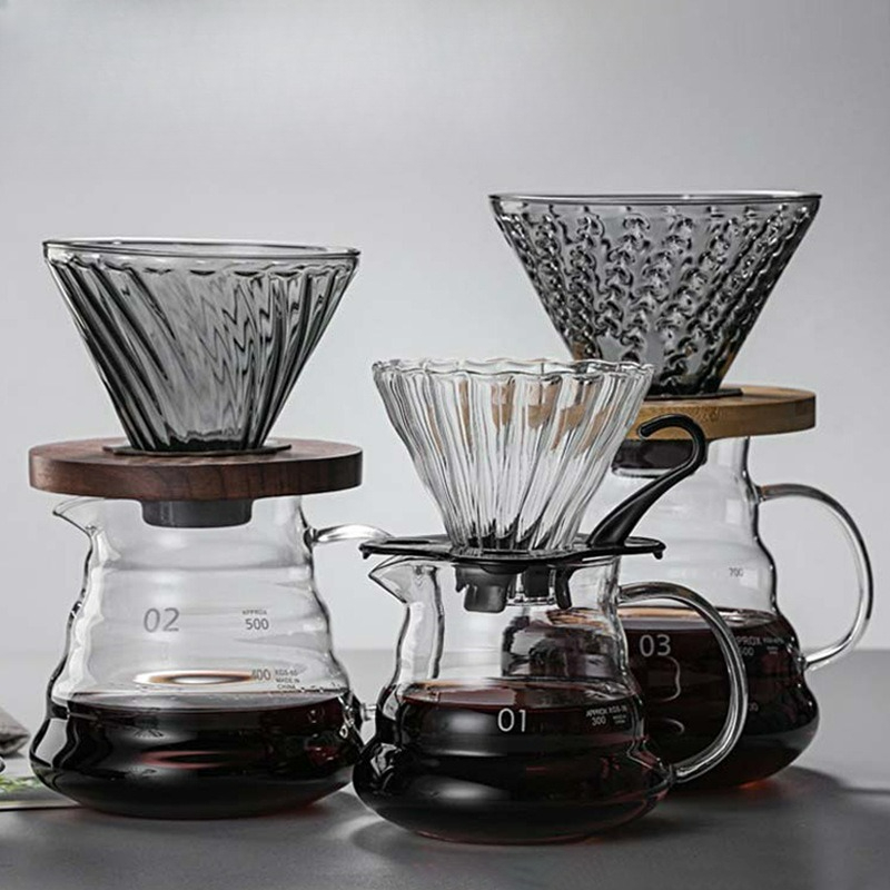 Camping Cooking Pan Set - Ensemble de cafetière en verre Borosilicate