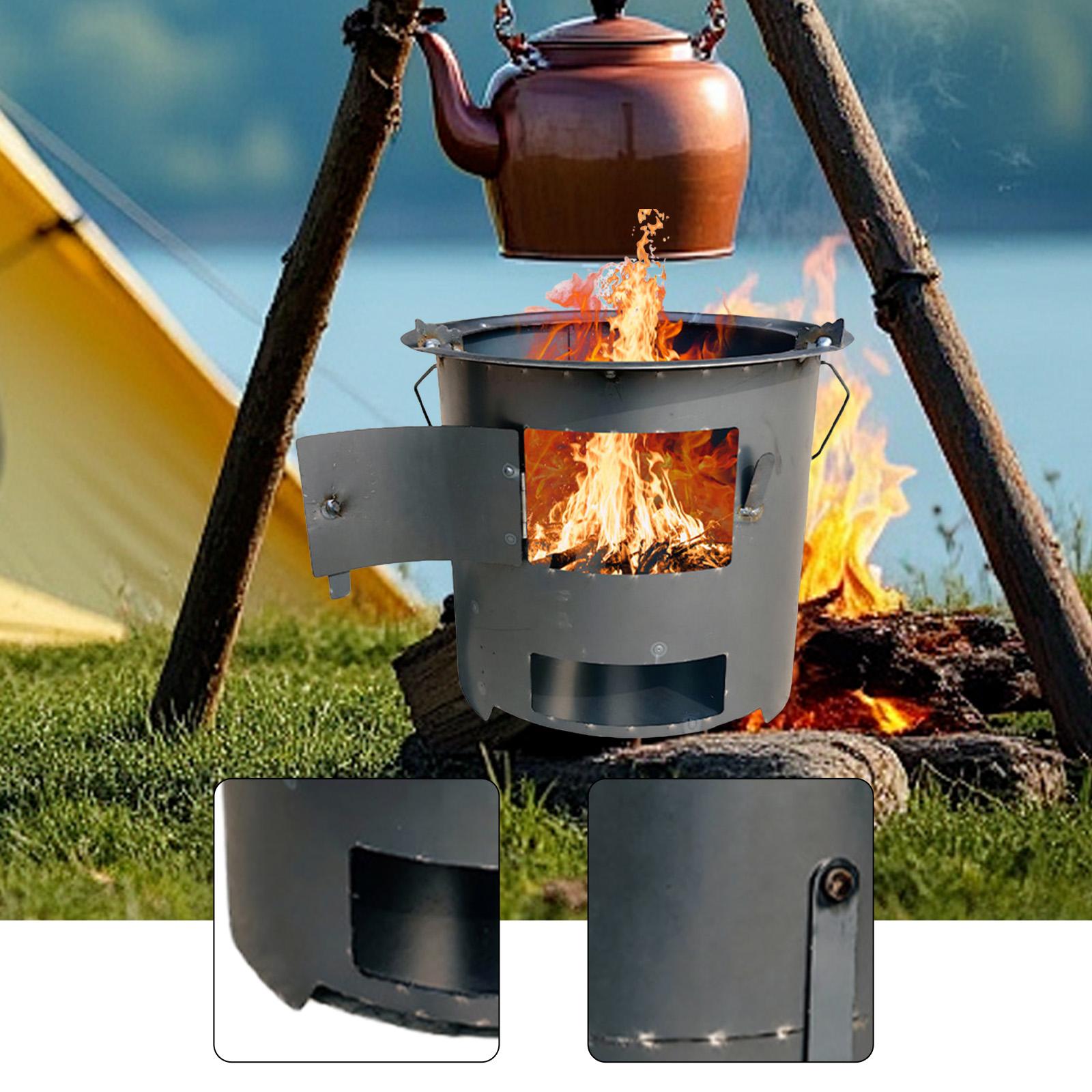 Camping Cooking Over Fire - Four à bois d'intérieur, chauffage polyvalent,