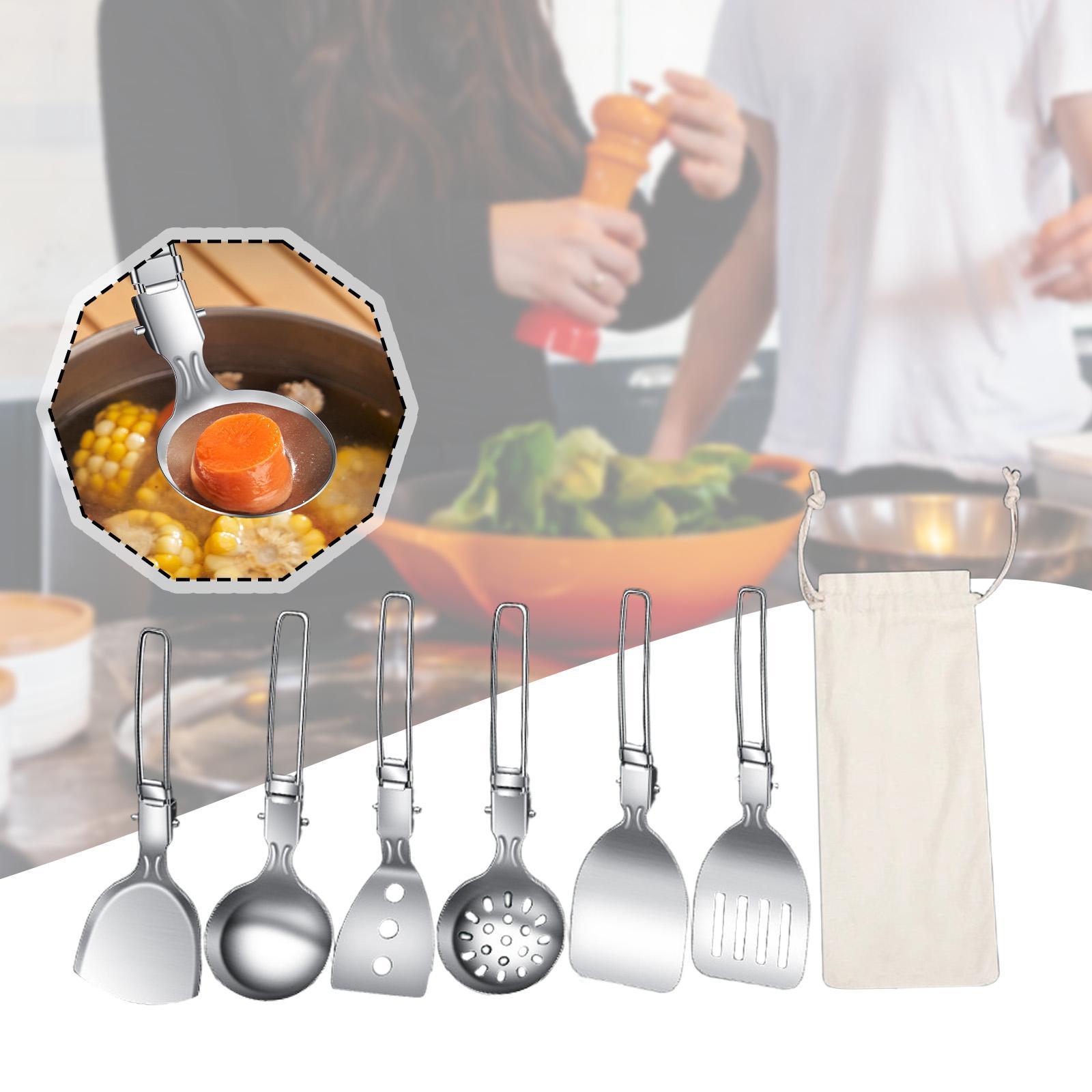 7 pièces ensemble d'ustensiles - Camping Cooking Essentials Kit avis et prix