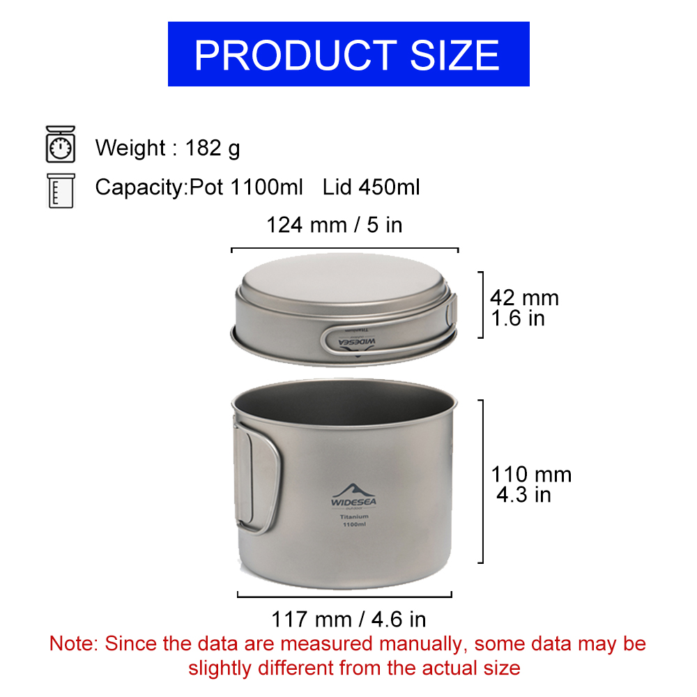 Widesea – pot de camping ultra - Camping Cooking Pan Set avis et prix
