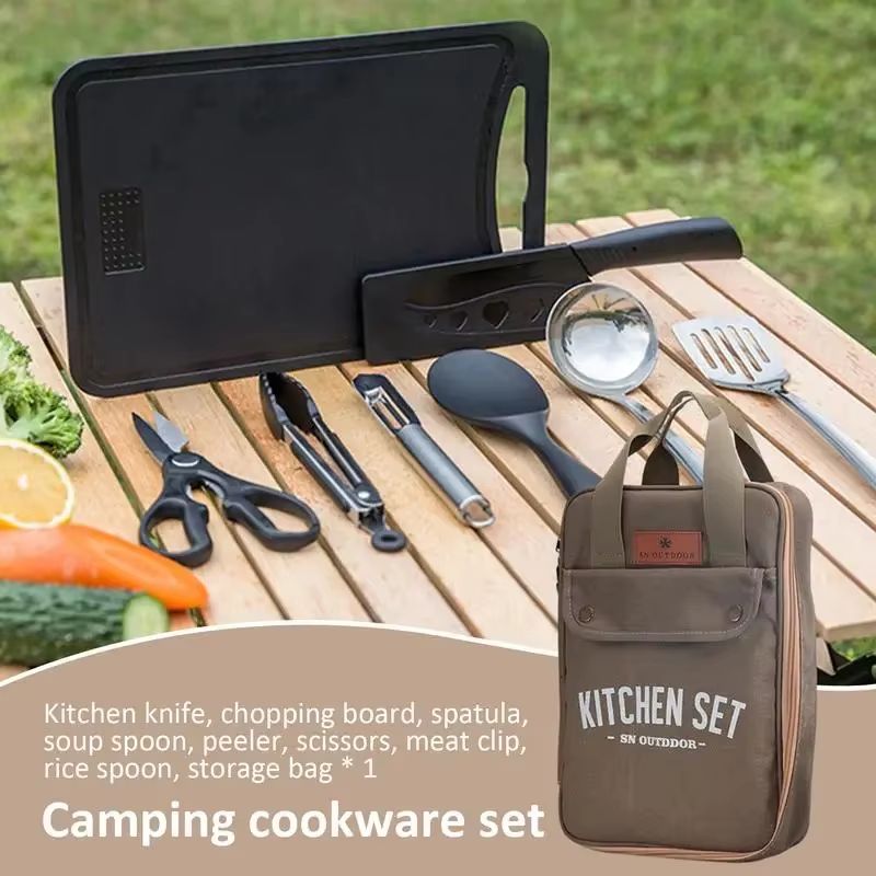 Ensemble de 8 ustensiles de cu - Camping Cooking Survival avis et prix