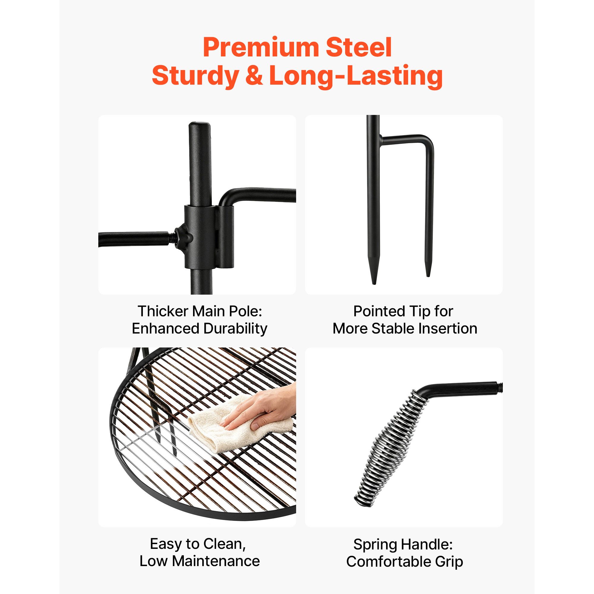 Grille de camping pivotante ro - Camping Cooking Over Fire avis et prix