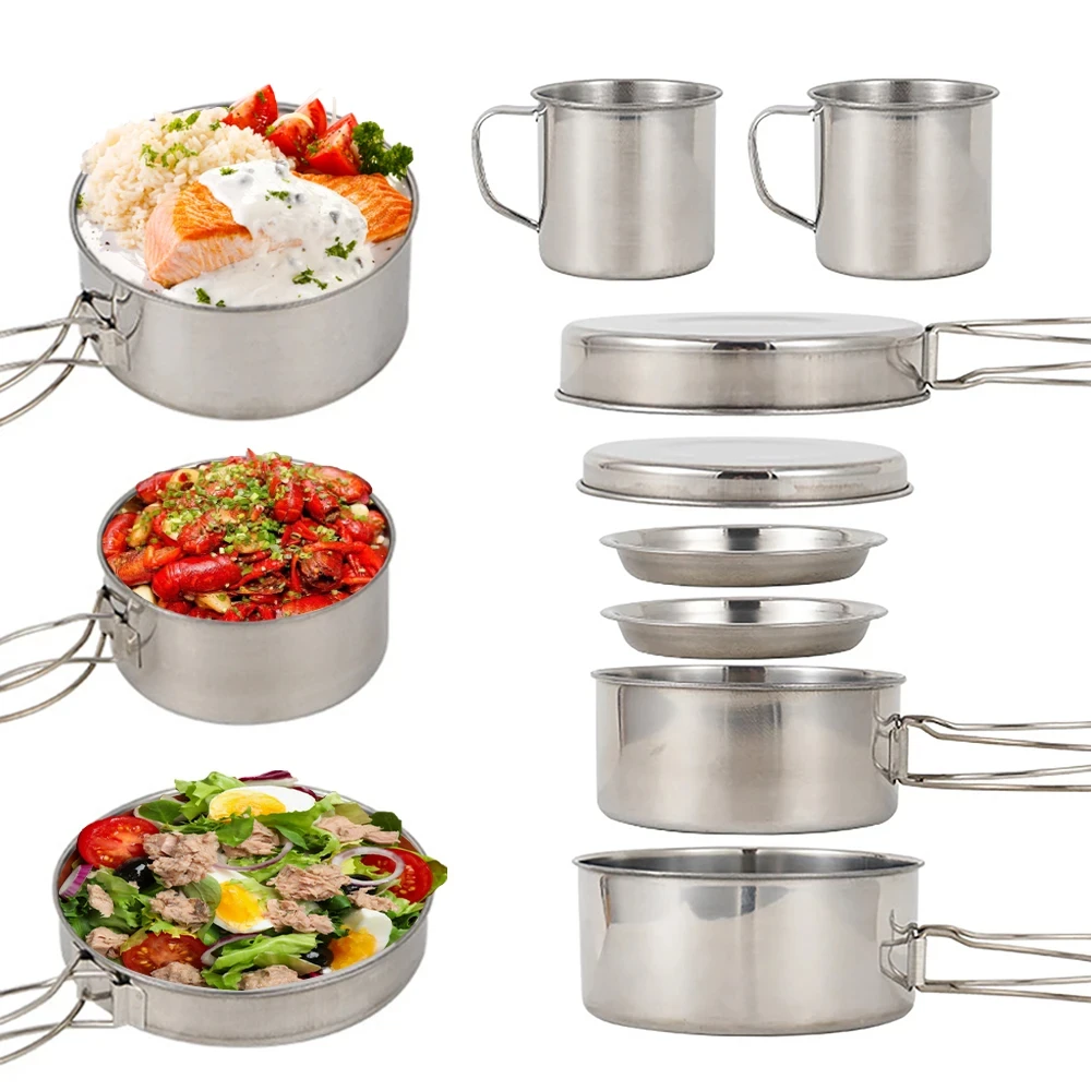 8 pièces/ensemble ustensiles d - Camping Cooking Full Set avis et prix