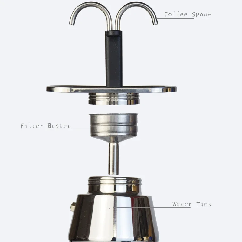 200ML Mini Moka Pot Double Tub - Pocket Coffee Maker avis et prix