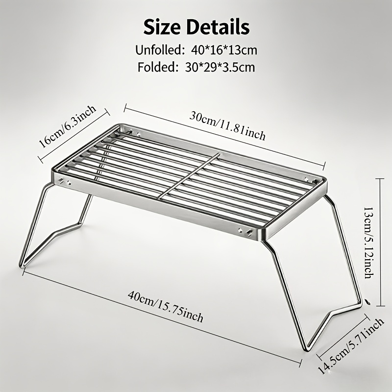 Support de feu de camp pliable - Camping Cooking Survival avis et prix
