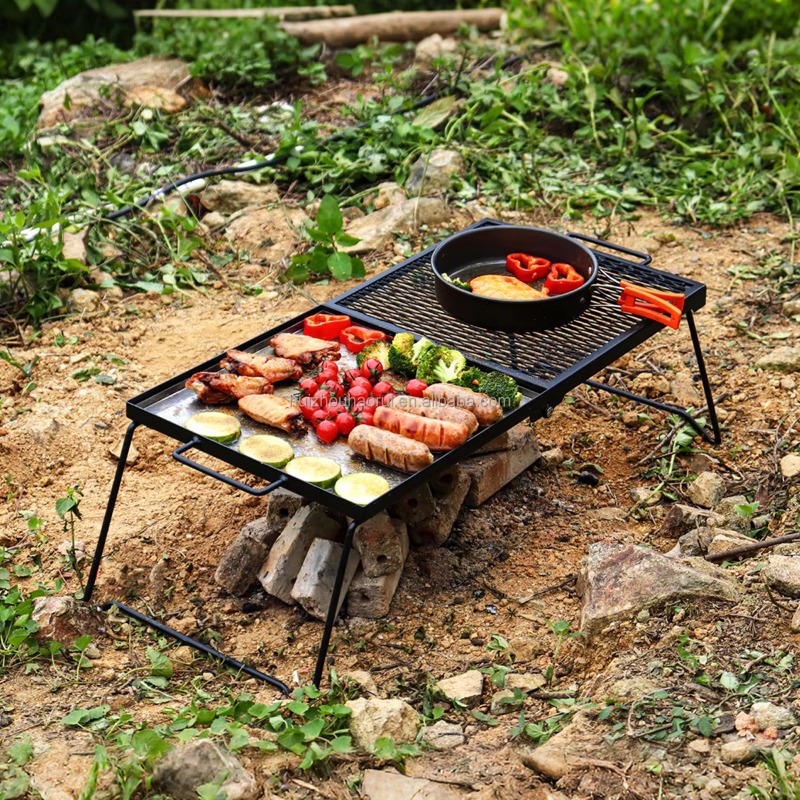 Grille de cuisson portable pou - Camping Cooking Over Fire avis et prix