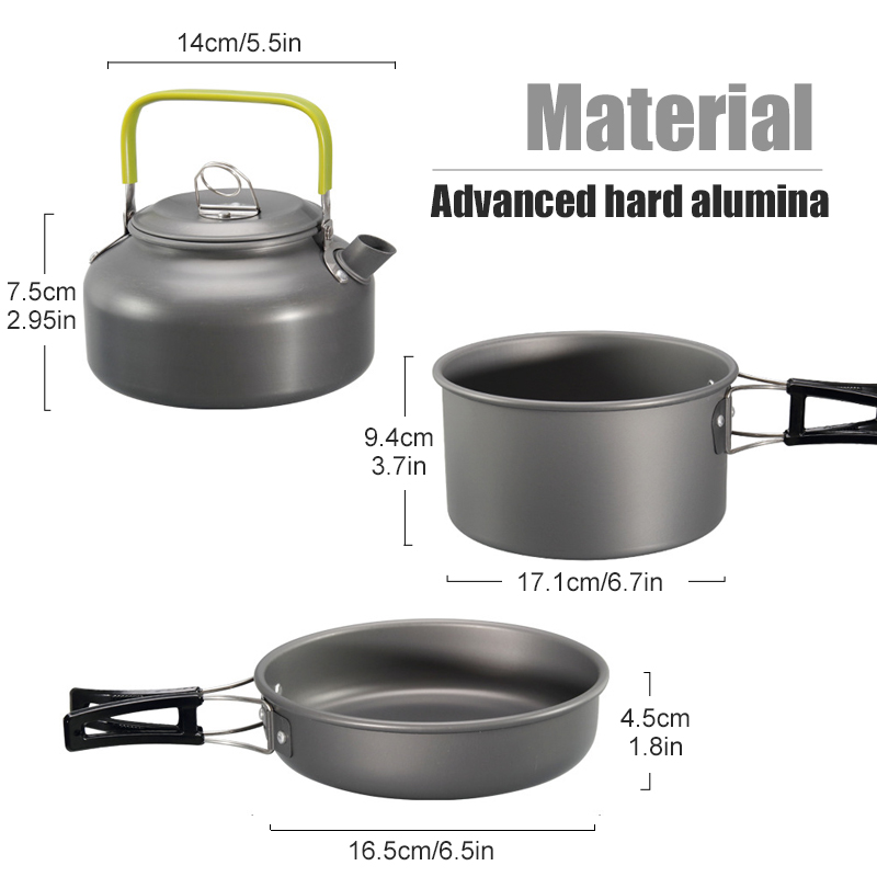 WESTTUNE – Kit d'ustensiles de - Camping Cooking Pan Set avis et prix