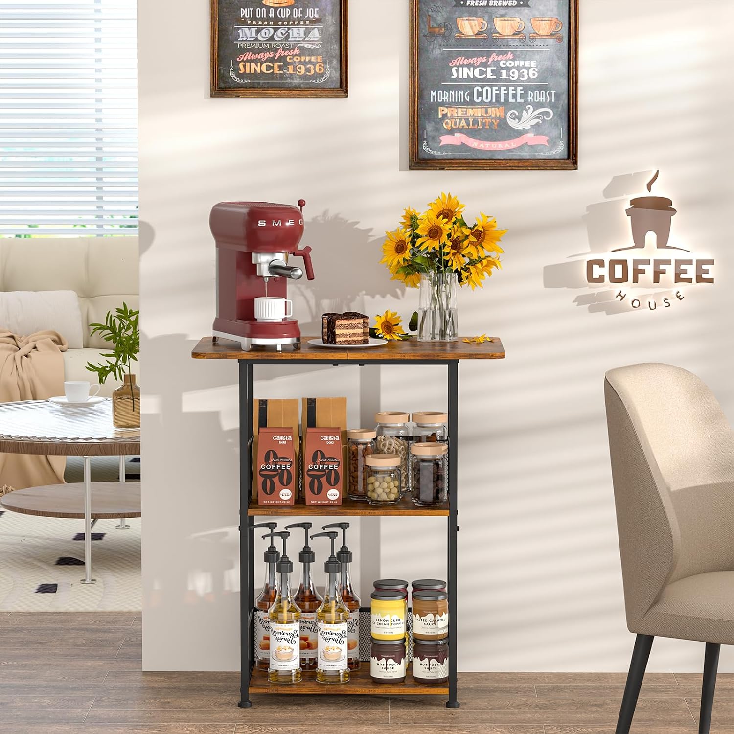 Mini étagère de bar à café sur - Pocket Coffee Maker avis et prix