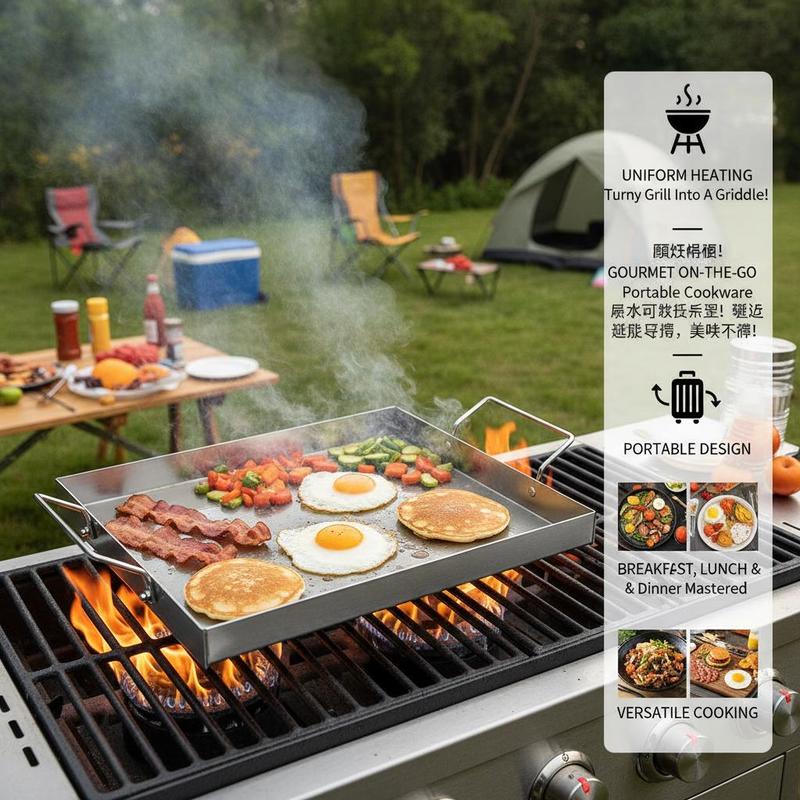 Plaque rectangulaire à surface - Camping Cooking Flat Top avis et prix
