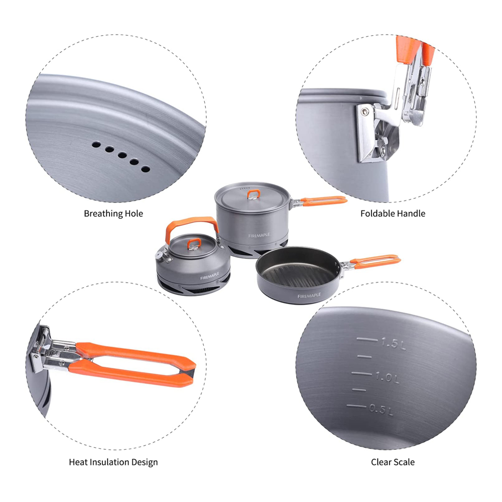 Fire Maple Camping Ustensiles  - Camping Cooking Pan Set avis et prix