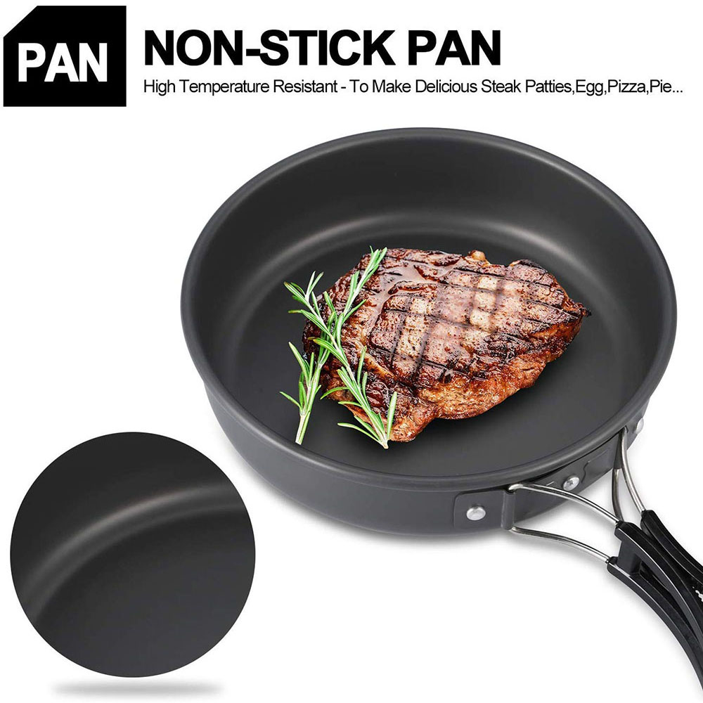 Ensemble de vaisselle de campi - Camping Cooking Pan Set avis et prix