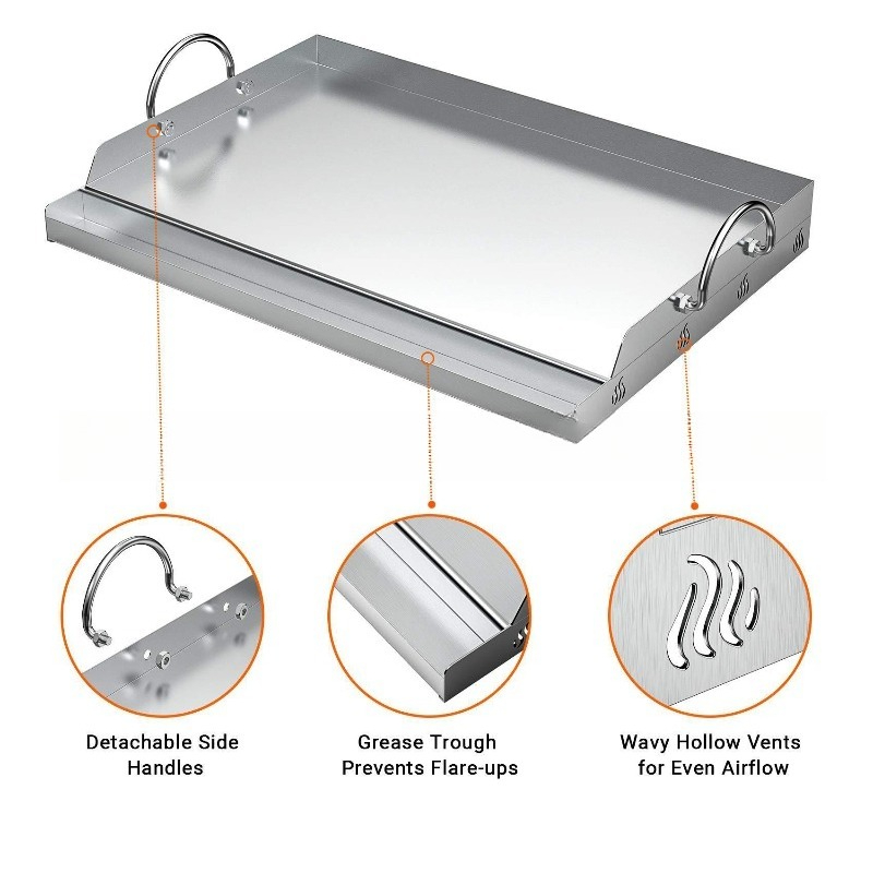 Plaque de cuisson en acier ino - Camping Cooking Flat Top avis et prix