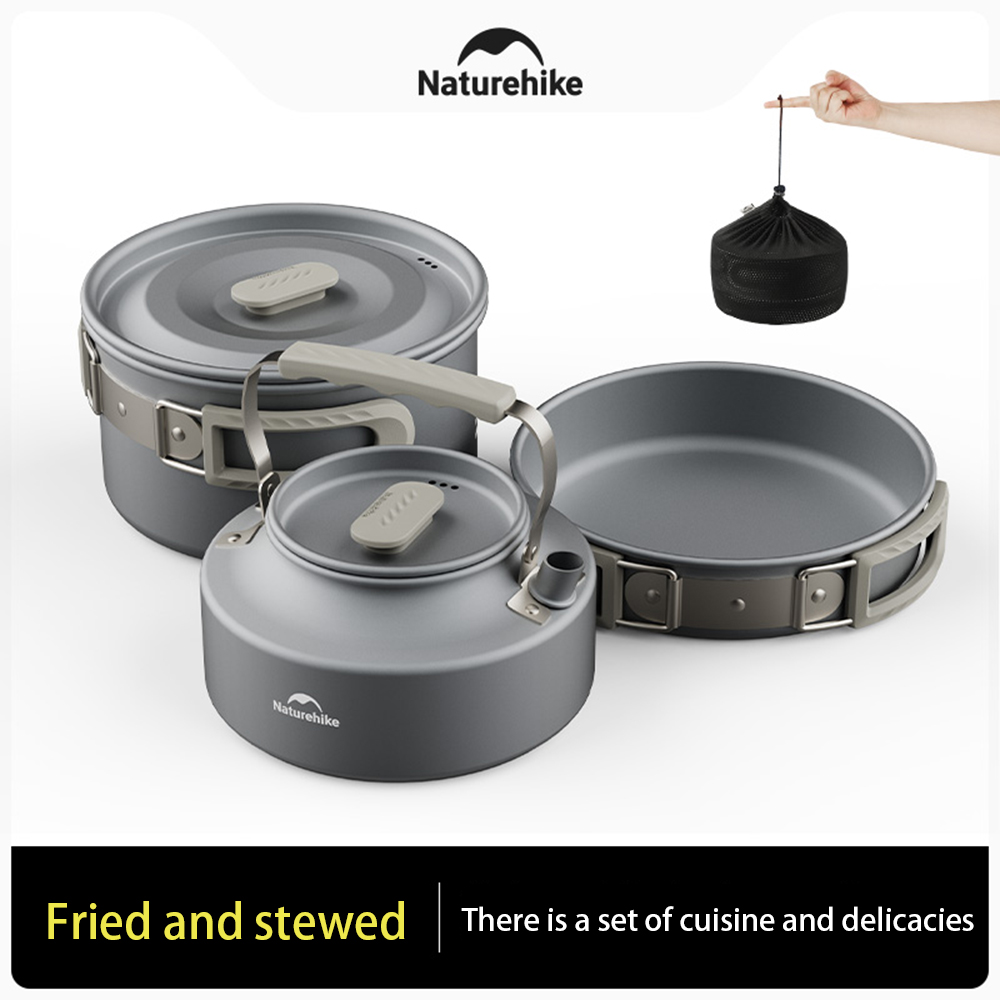 Natureifa-ensemble de casserol - Camping Cooking Pan Set avis et prix